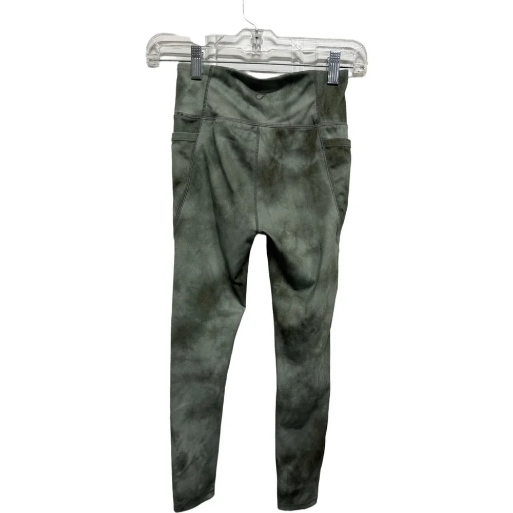 Gap Teen Girls Size 10 Green Tie Dye High Rise Pocket Leggings